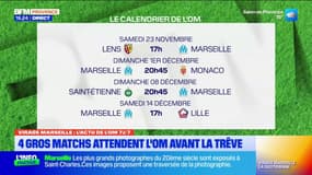 OM: quatre gros matchs attendent les joueurs de Roberto de Zerbi avant la trêve