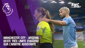 Manchester City - Arsenal : Geste très limite d’Agüero sur l’arbitre assistante