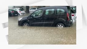 Photo des inondations dans la Drôme lundi 18 septembre 2023.