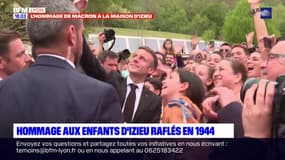 80 ans de la rafle des enfants d'Izieu: Emmanuel Macron s'offre un bain de foule