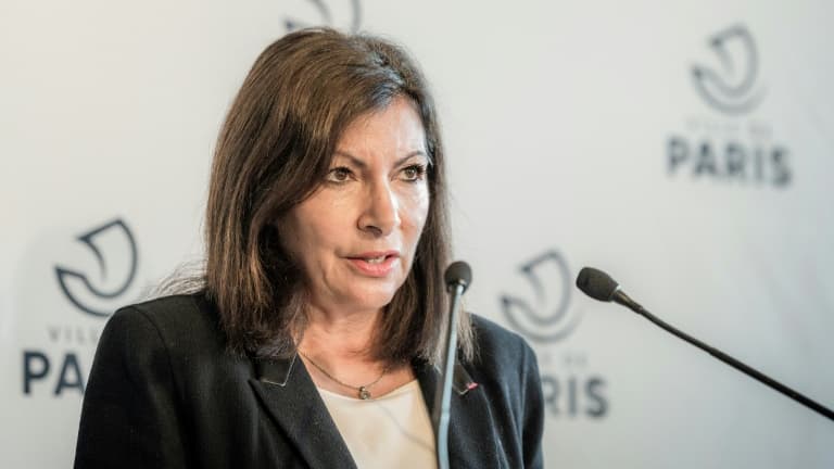 Anne Hidalgo en conférence de presse à la Mairie de Paris, le 29 octobre 2020