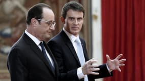 Manuel Valls et François Hollande le 5 février 2015