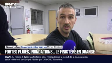 Fortes pluies dans le Finistère : “Malgré la vigilance, il n’y a pas de risque d’inondation à Morlaix. Cependant, les volumes de pluie vont être conséquents”, affirme Clément Le Saux, responsable de la cellule Vigicrues