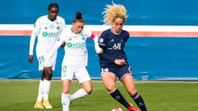 Kheira Hamraoui face à Saint-Etienne, le 17 octobre 2021.
