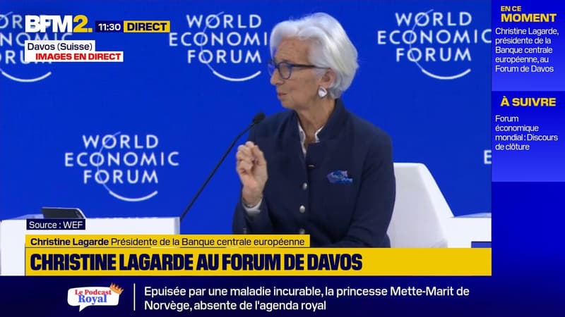 "On a eu beaucoup d'Europe bashing au cours de ces derniers jours", déplore Christine Lagarde, présidente de la Banque centrale européenne