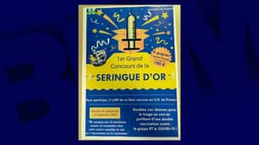 Capture d'écran de la publication de Virginie Joron sur le réseau social X à la suite du lancement du concours "Seringue d'or" par le centre hospitalier de Fismes.