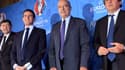 Manuel Valls, Alain Juppé et Michel Platini