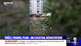Grêle, foudre, pluie: les images des orages qui se sont abattus sur la France 