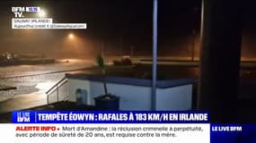Tempête Éowyn: des rafales à 183 km/h ont été enregistrées en Irlande