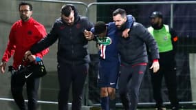 Colin Dagba lors du match Pau-PSG, le 29 janvier 2020