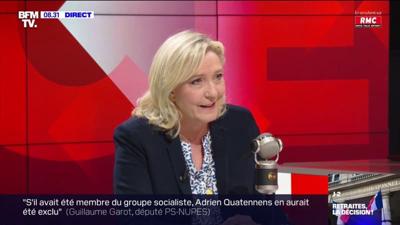 Marine Le Pen accuse la Nupes et le gouvernement d'être 