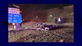 La carcasse d'un avion après un crash dans le Tennessee, États-Unis, le 4 mars 2024 