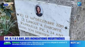 Alpes-de-Haute-Provence: le souvenir de Raphaëlle Pic toujours vif 5 ans après les inondations 