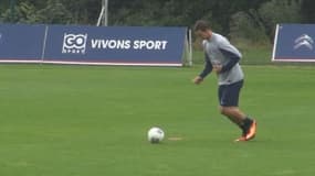 Zlatan Ibrahimovic à l'entraînement
