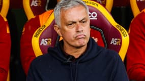 José Mourinho sur le banc de la Roma, 2 avril 2023