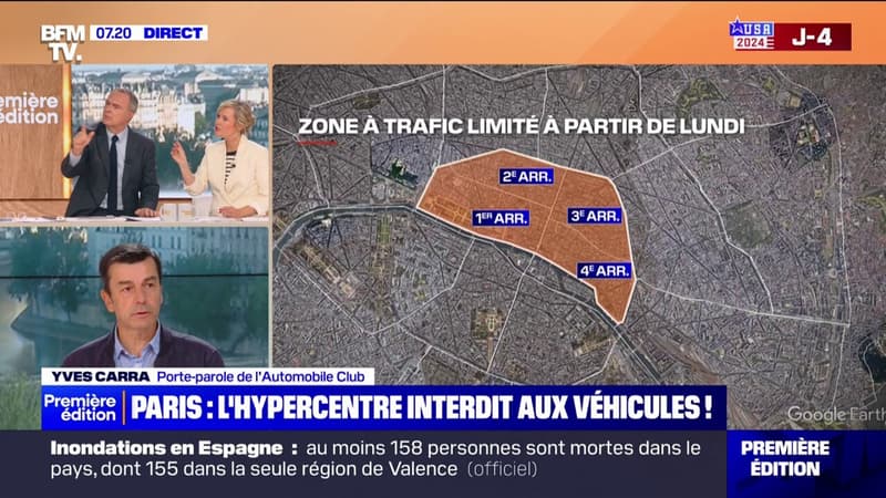 L'hypercentre de Paris devient une zone à trafic limité