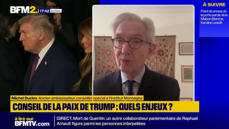 Conseil de paix: le diplomate Michel Duclos craint qu'il devienne "un club de puissance autoritaire"