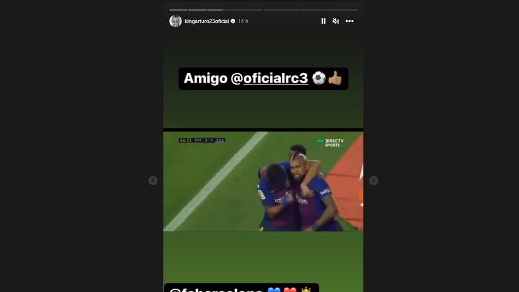 La story Instragram de Vidal