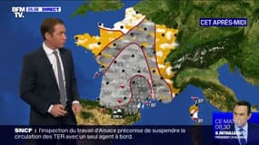 Un temps très pluvieux sur une grande partie de la France avec un épisode orageux particulièrement violent attendu dans le sud-est