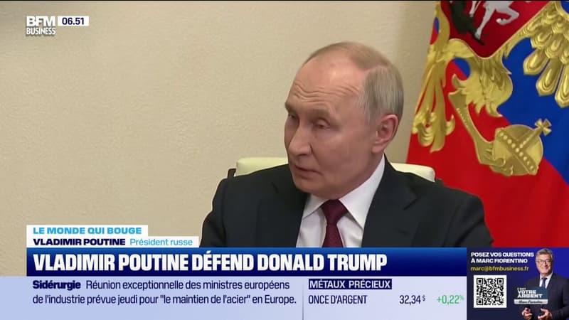 Vladimir Poutine défend Donald Trump et confirme un rapprochement entre Moscou et Washington