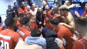 Cannes élimine Dijon : L'incroyable joie des Cannois dans le vestiaire
