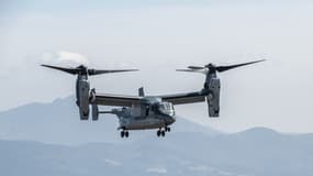 Un hélicoptère américain Osprey. PHOTO D'ILLUSTRATION