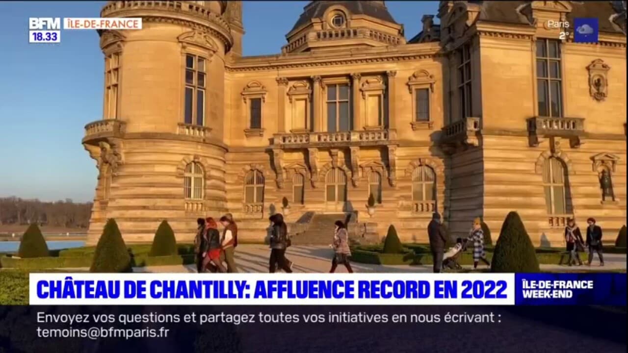 Affluence record en 2022 pour le château de Chantilly avec plus de 500.