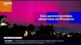 Les images des aurores boréales observées en Provence