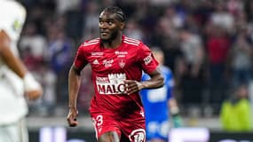 Lilian Brassier avec Brest contre Lyon en Ligue 1, le 14 avril 2024