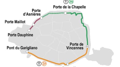 Le prolongement du T3 jusqu'à la Porte Dauphine est prévu pour 2023;