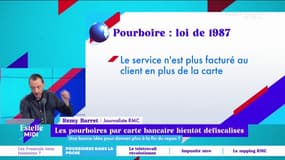 Les pourboires par carte bancaire bientôt défiscalisés : bonne idée ? "C'est une mesure gadget en période électorale. Ça ne va pas inciter les gens à donner plus." Nora Sahara est sceptique sur les bénéfices de cette mesure. 