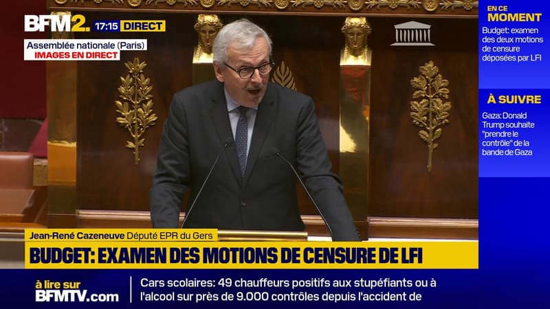 Censure: Jean-René Cazeneuve (EPR) salue 