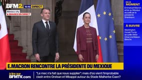 Emmanuel Macron arrive au Mexique accueilli par la présidente Claudia Sheinbaum