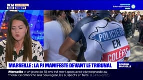 Réforme de la PJ: 200 policiers ont manifesté devant le tribunal à Marseille