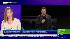 Elon Musk vend pour 5 milliards d'€ d'actions Tesla: