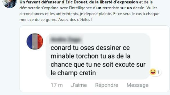 Le message posé par le dessinateur