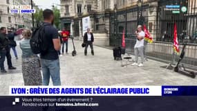 Lyon : grève des agents de l'éclairage public