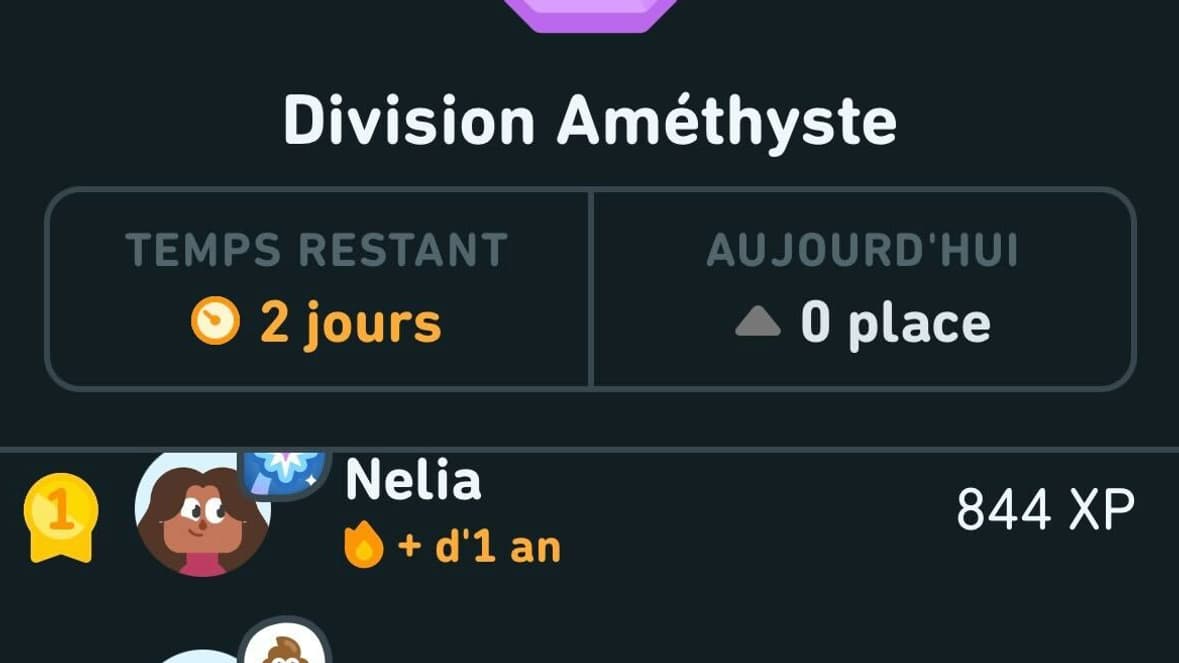 Un système de classement existe pour gravir les échelons