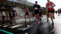Des concurrents du marathon de Paris