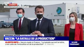 Emmanuel Macron: "Le vaccin français Sanofi est en train d'avancer"