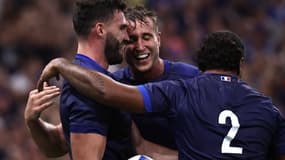 Les Bleus lors de leur victoire éclatante face à la Namibie en Coupe du monde de rugby le 21 septembre 2023