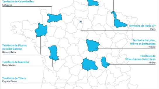 En novembre 2016, 10 territoires ont été sélectionnés pour se lancer dans l’expérimentation. Ruraux ou urbains, ils comptent entre 5000 et 10.000 habitants.
