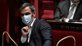 Le ministre de la Santé Olivier Véran à l'Assemblée nationale, le 3 novembre 2020 à Paris