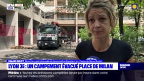 Lyon 3E : un campement évacué place de Milan 