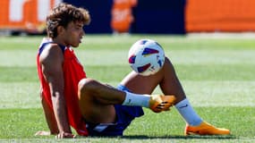 Joao Felix à l'entraînement avec le Barça, 6 août 2023