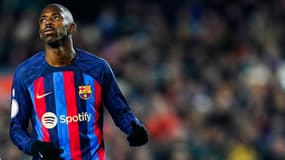 Ousmane Dembélé avec le Barça face à la Real Sociedad en Coupe du Roi, le 25 janvier 2023.