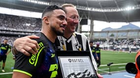 Rafael et John Textor lors de Sao Paulo-Botafogo, le 8 décembre 2024.