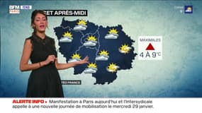 Météo Paris-Ile de France du 24 janvier: Un temps froid et assez nuageux