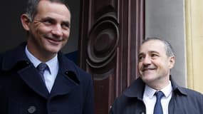 Gilles Simeoni (à gauche) et Jean Guy Talamoni (à droite), le 3 décembre 2017.