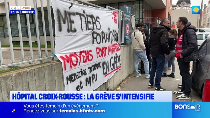 Hôpital de la Croix-Rousse: la grève s'intensifie à Lyon